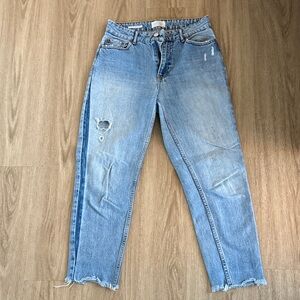 Distressed Light Blue Women's Jeans